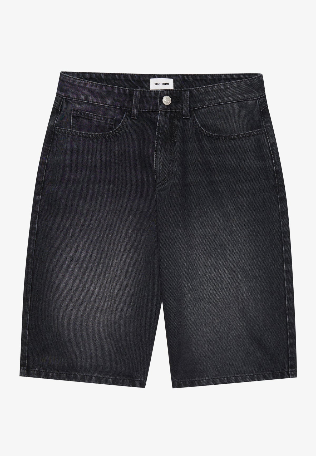 YOURTURN UNISEX - Denim Shorts - Light Blue Denim
