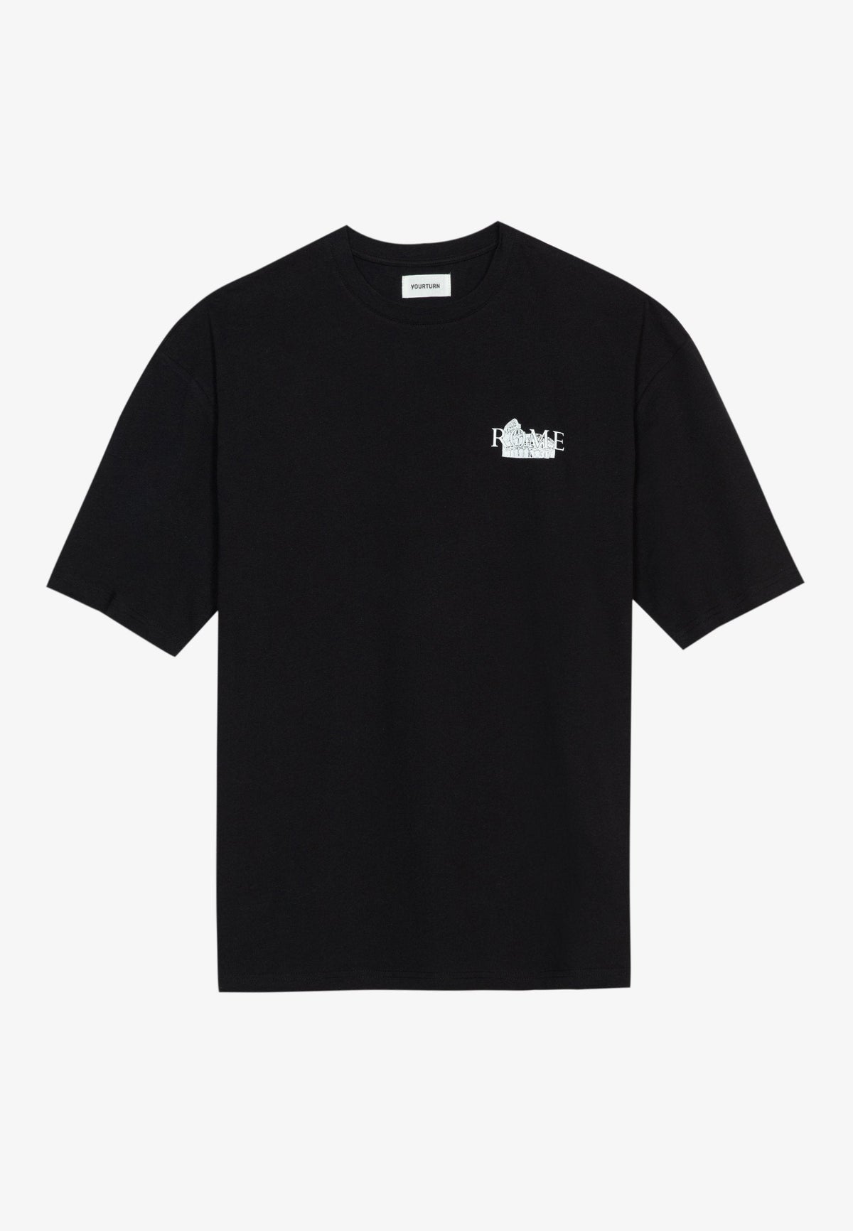 YOURTURN UNISEX - Print T-shirt - Mottled Light Brown