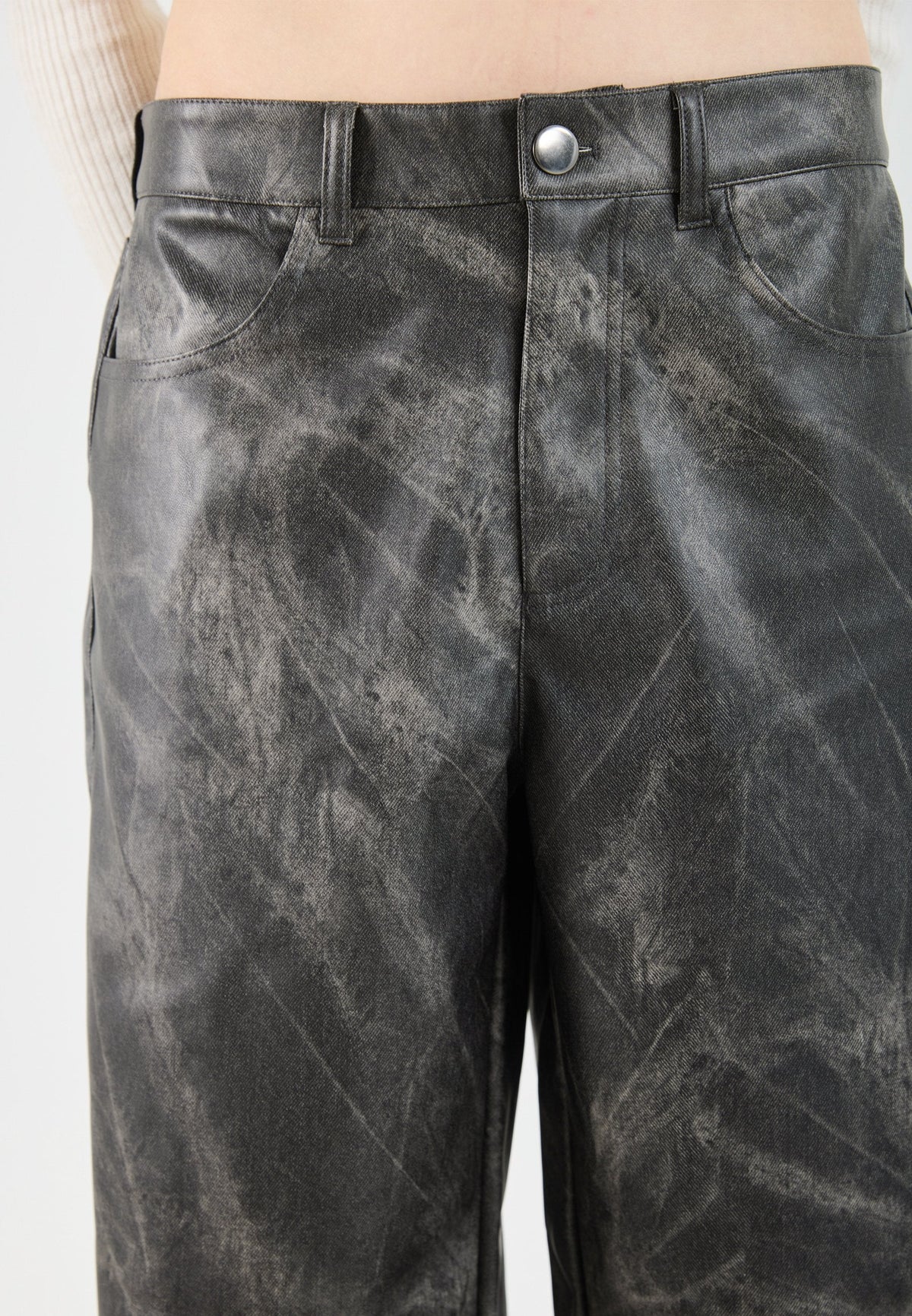 YOURTURN TIEDYE PANTS UNISEX - Baggy Jeans - Grey