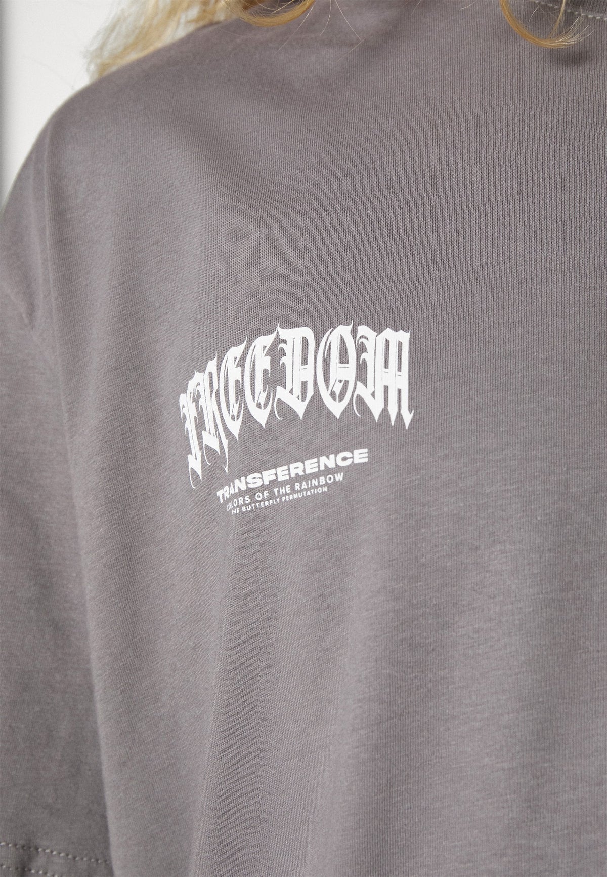 YOURTURN Unisex - Print T-Shirt - Dark Grey
