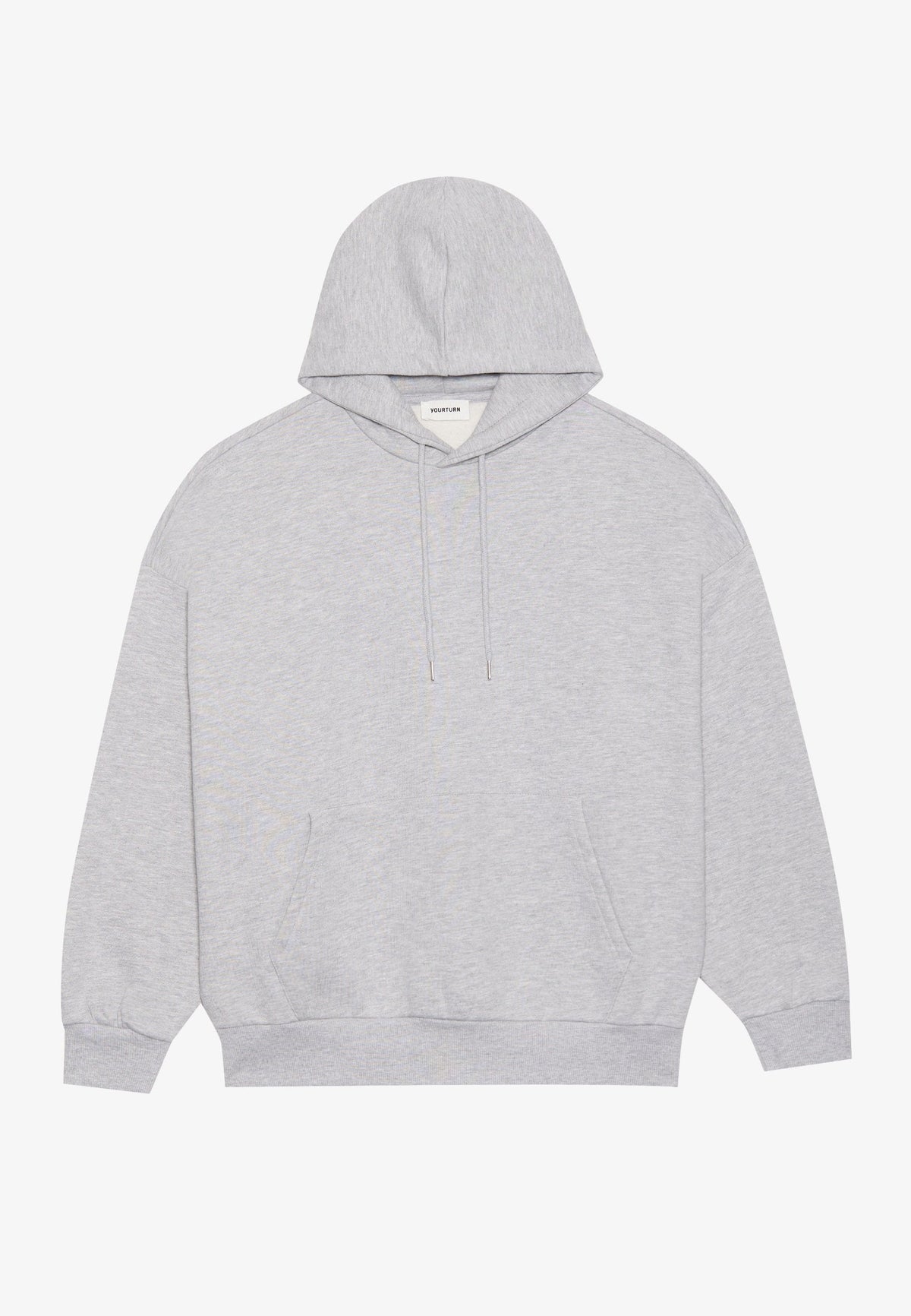 YOURTURN OVERSIZE BASIC HOODIE UNISEX - Hoodie - True Black