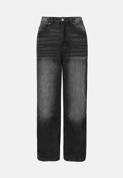 YOURTURN UNISEX - Baggy Jeans - 955 - Black Denim