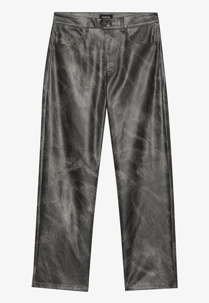 YOURTURN TIEDYE PANTS UNISEX - Baggy Jeans - Grey