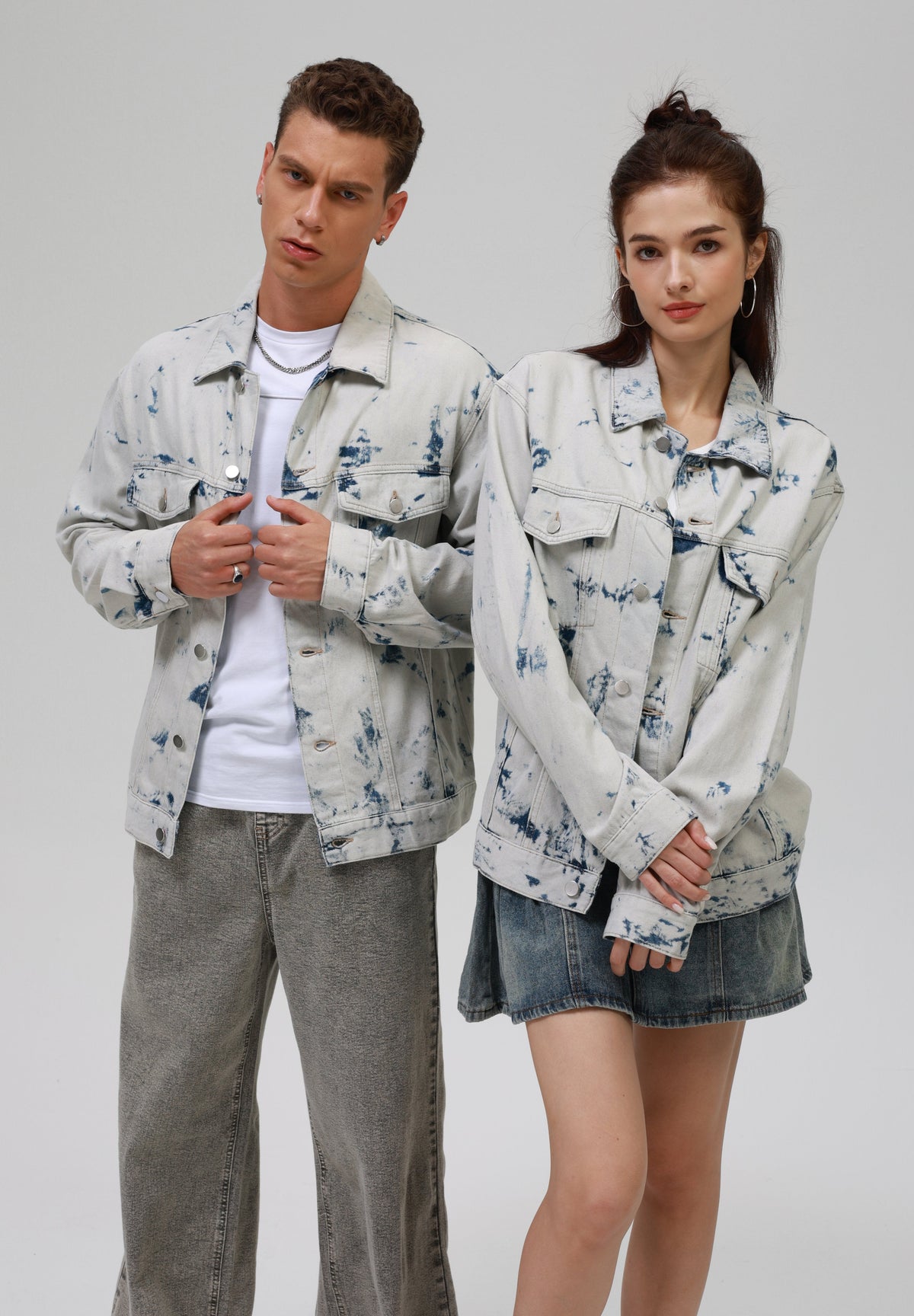 YOURTURN UNISEX - Denim Jacket - Rinsed