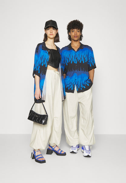 YOURTURN Genderless Parachute Unisex - Trousers - White