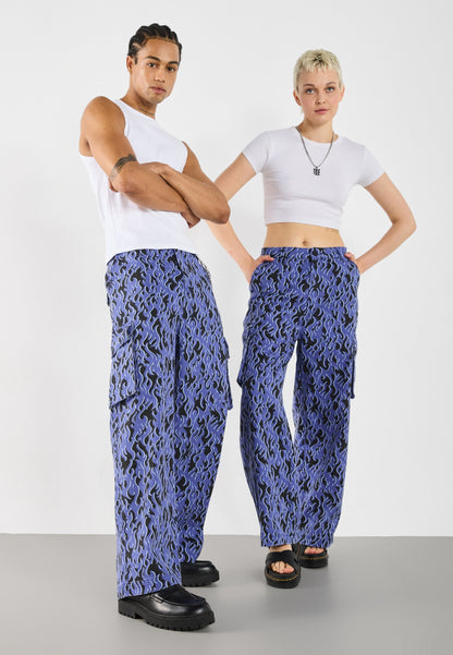 YOURTURN UNISEX - Cargo Trousers - Blue