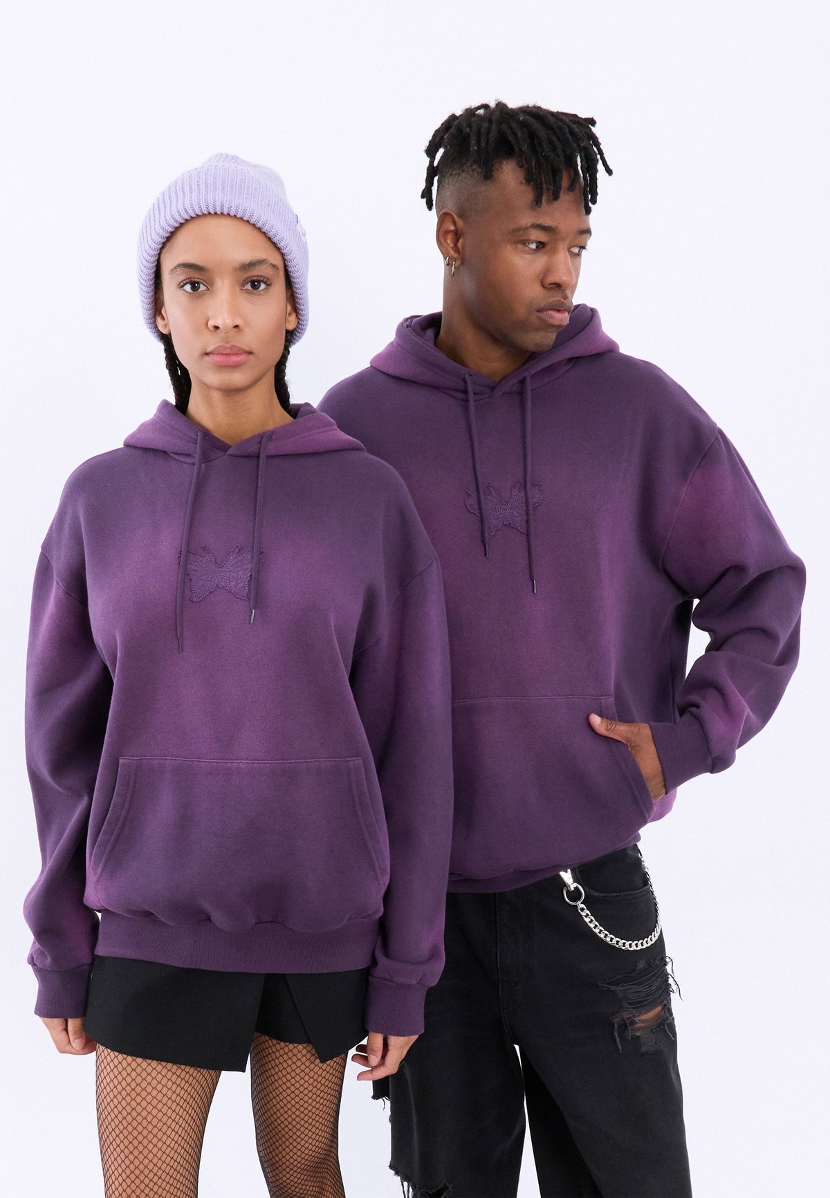 YOURTURN UNISEX - Sweatshirt - Dark Purple