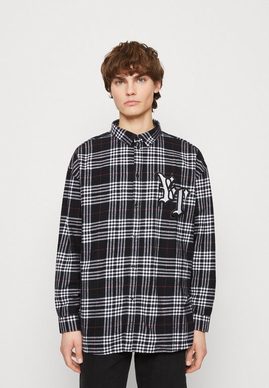 YOURTURN Unisex - Button-Down Blouse - White/Black