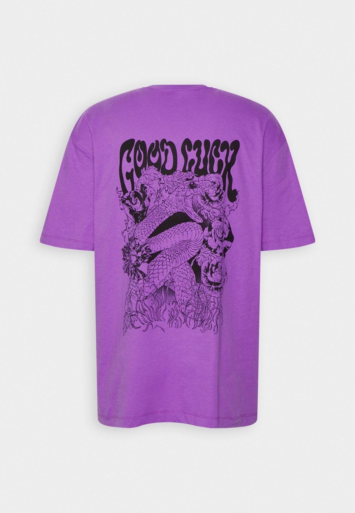YOURTURN Unisex - Print T-Shirt - Purple