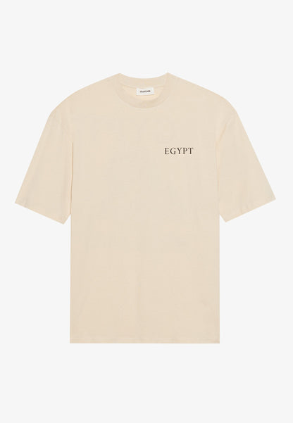 YOURTURN UNISEX - Print T-shirt - Mottled Light Brown