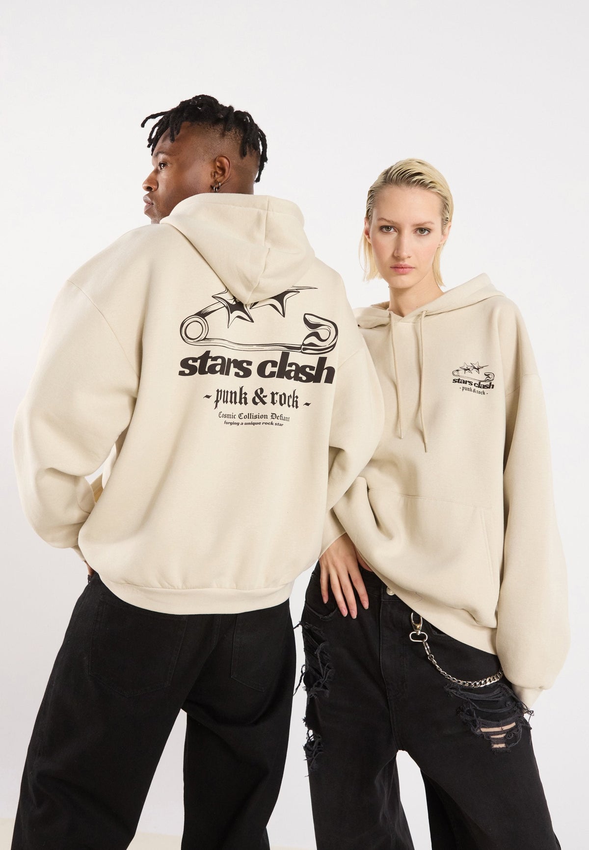 YOURTURN UNISEX - Hoodie - Oatmeal