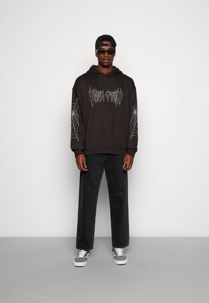 YOURTURN Spiderweb Unisex - Hoodie - Black