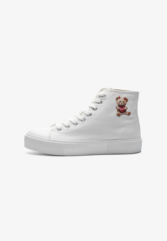 YOURTURN UNISEX - High-top Trainers - White