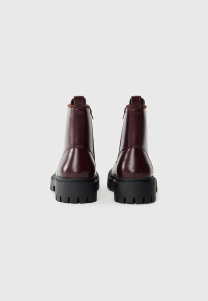 YOURTURN UNISEX - Lace-up Ankle Boots - Burgandy