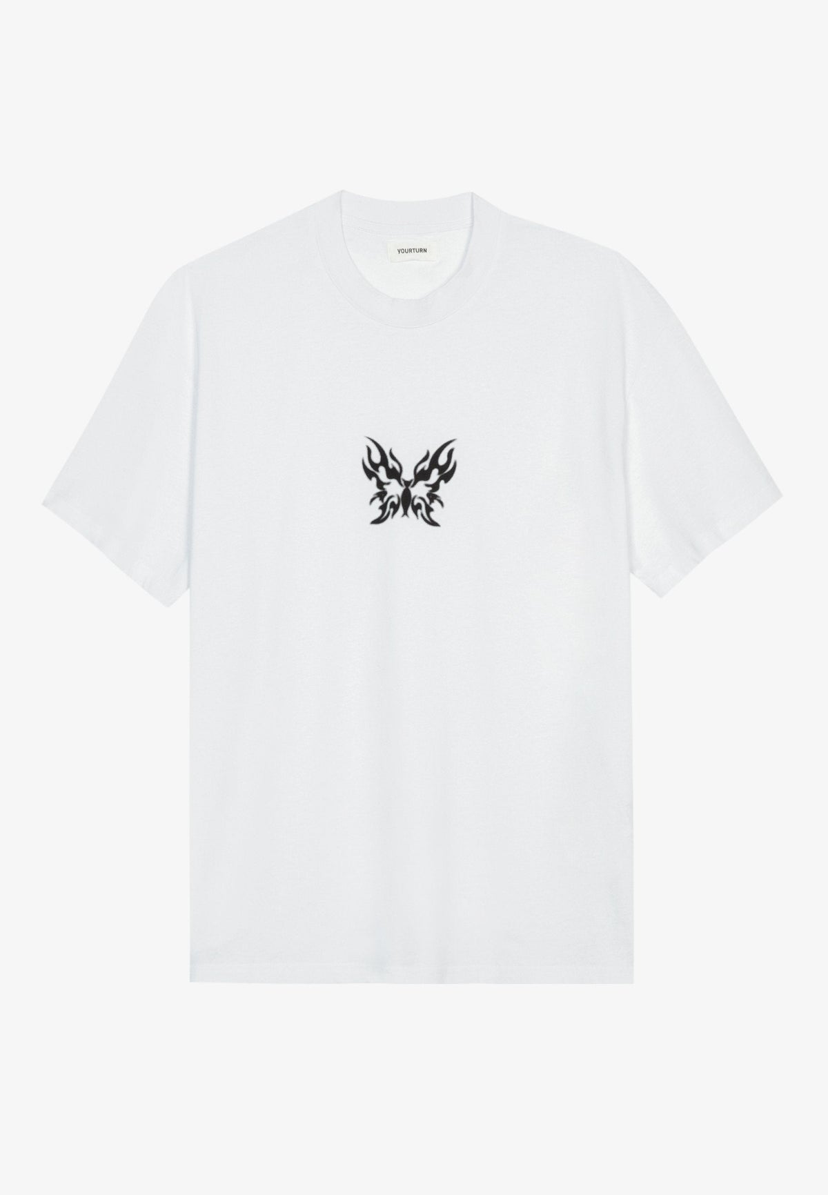 YOURTURN UNISEX - Print T-shirt - Black/silver