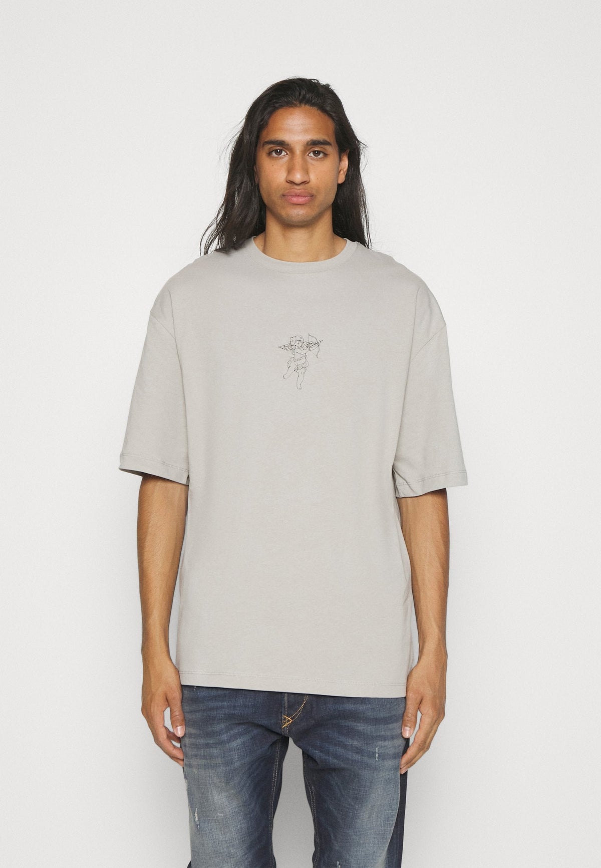 YOURTURN Unisex - Print T-Shirt - Dark Grey