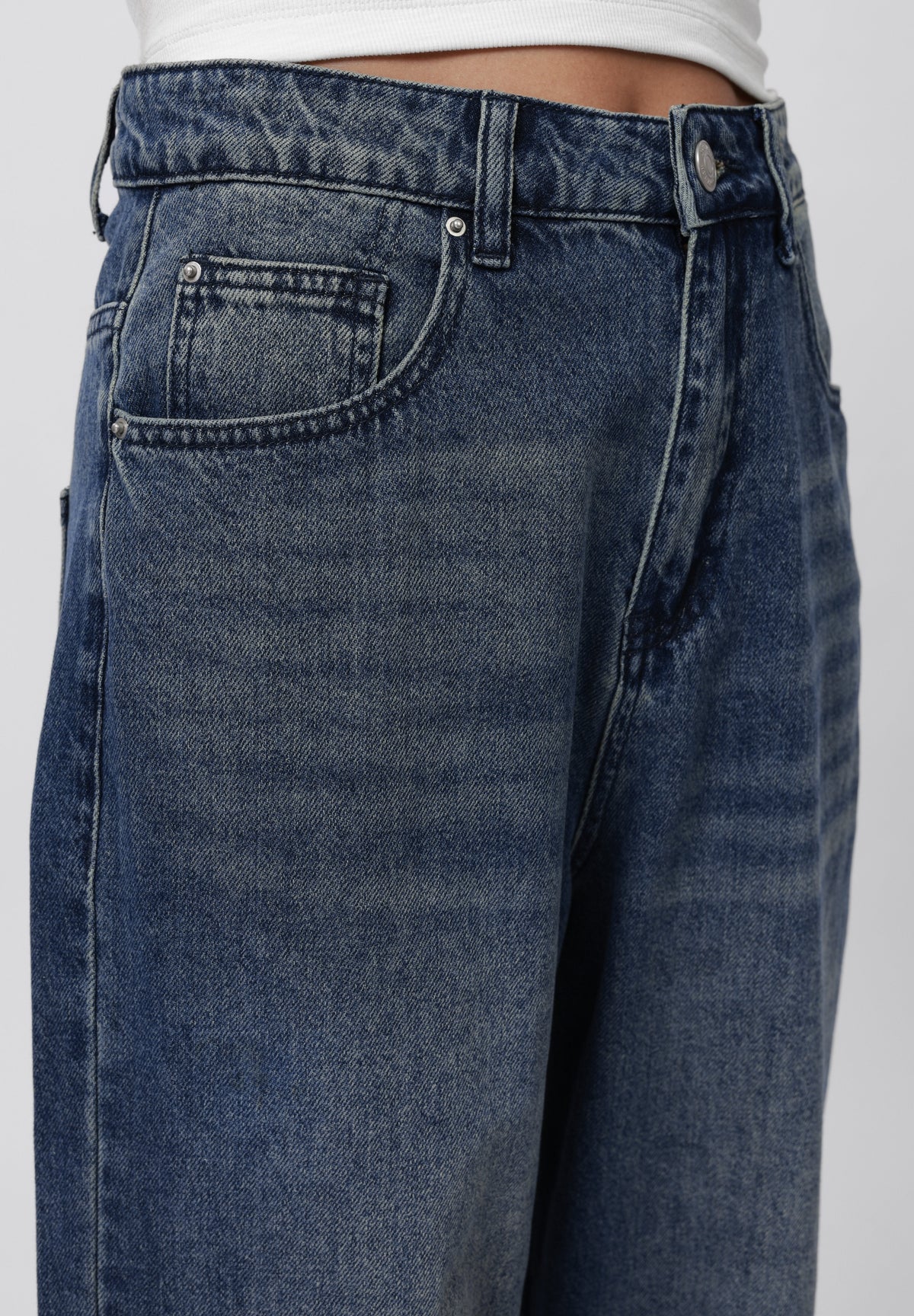 YOURTURN UNISEX - Baggy Jeans - 966 - Dirty Denim