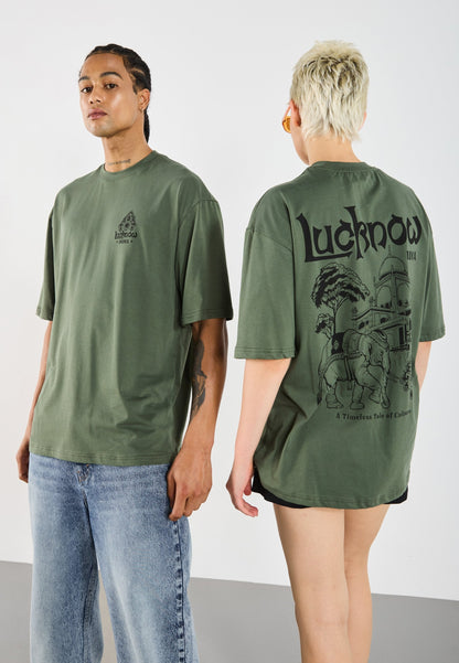 YOURTURN UNISEX - Print T-shirt - Thyme