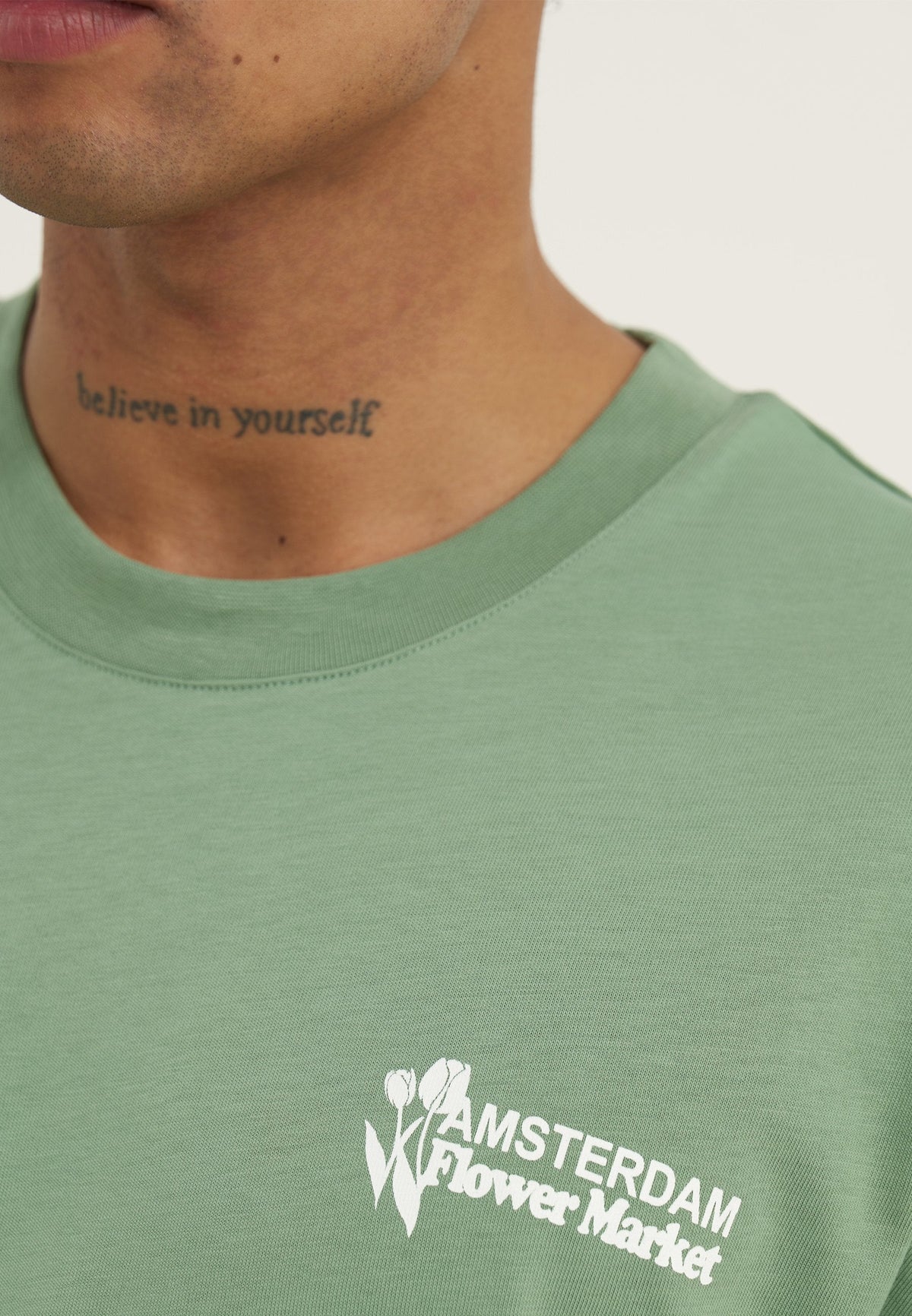YOURTURN UNISEX - Print T-shirt - Green