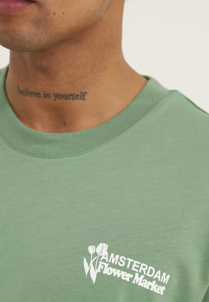 YOURTURN UNISEX - Print T-shirt - Green