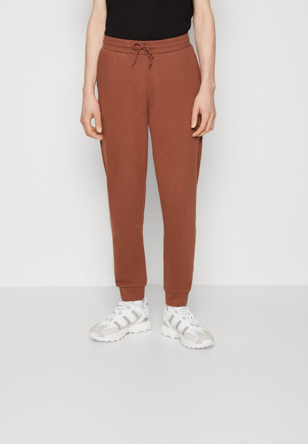 YOURTURN Unisex 2 Pack- Tracksuit Bottoms - Brown/Off-White