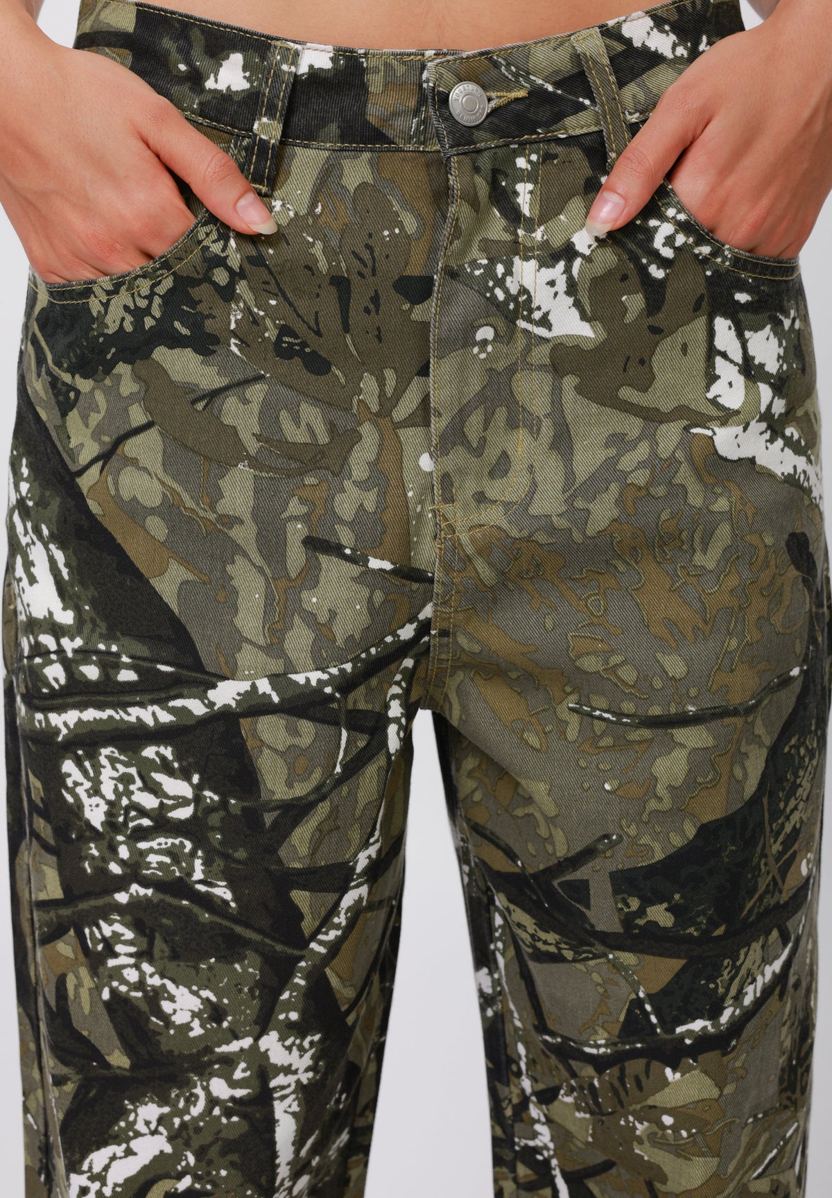 YOURTURN UNISEX - Baggy Jeans - Khaki