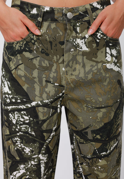 YOURTURN UNISEX - Baggy Jeans - Khaki