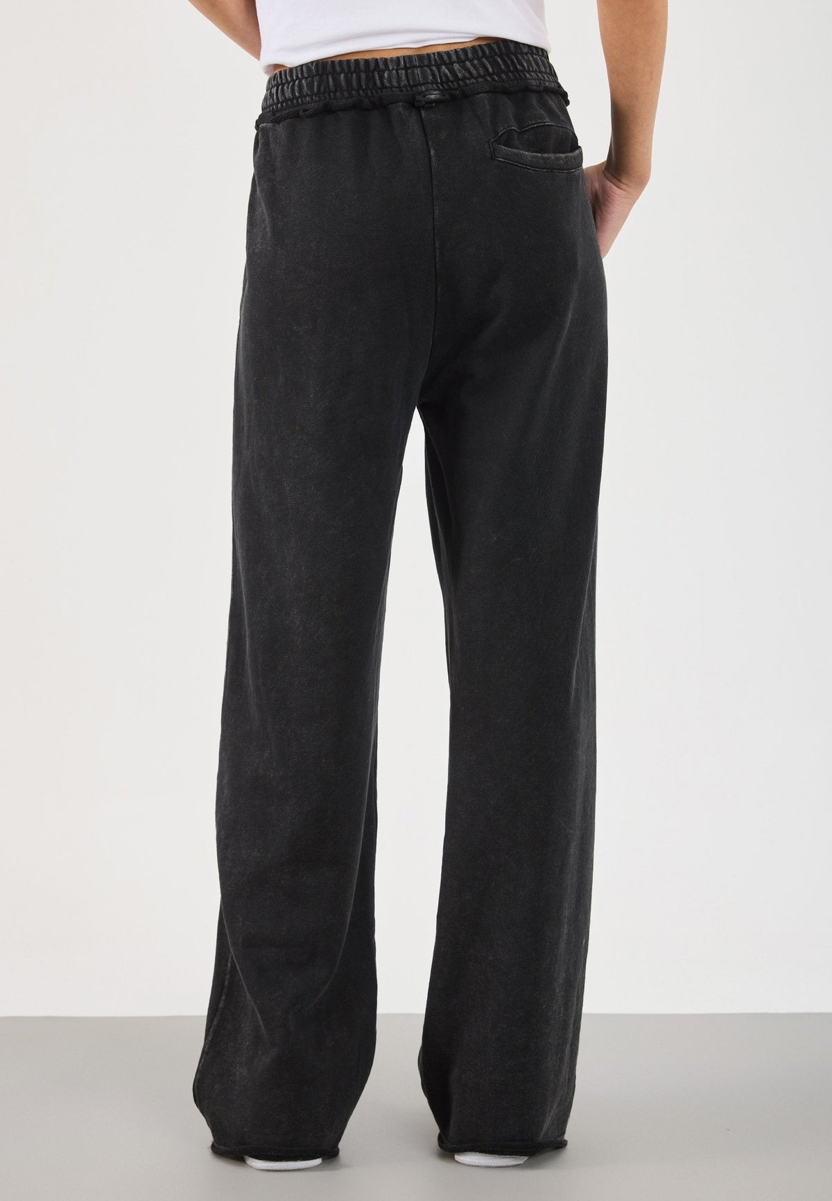 YOURTURN UNISEX - Tracksuit Bottoms - Washed Dk Grey