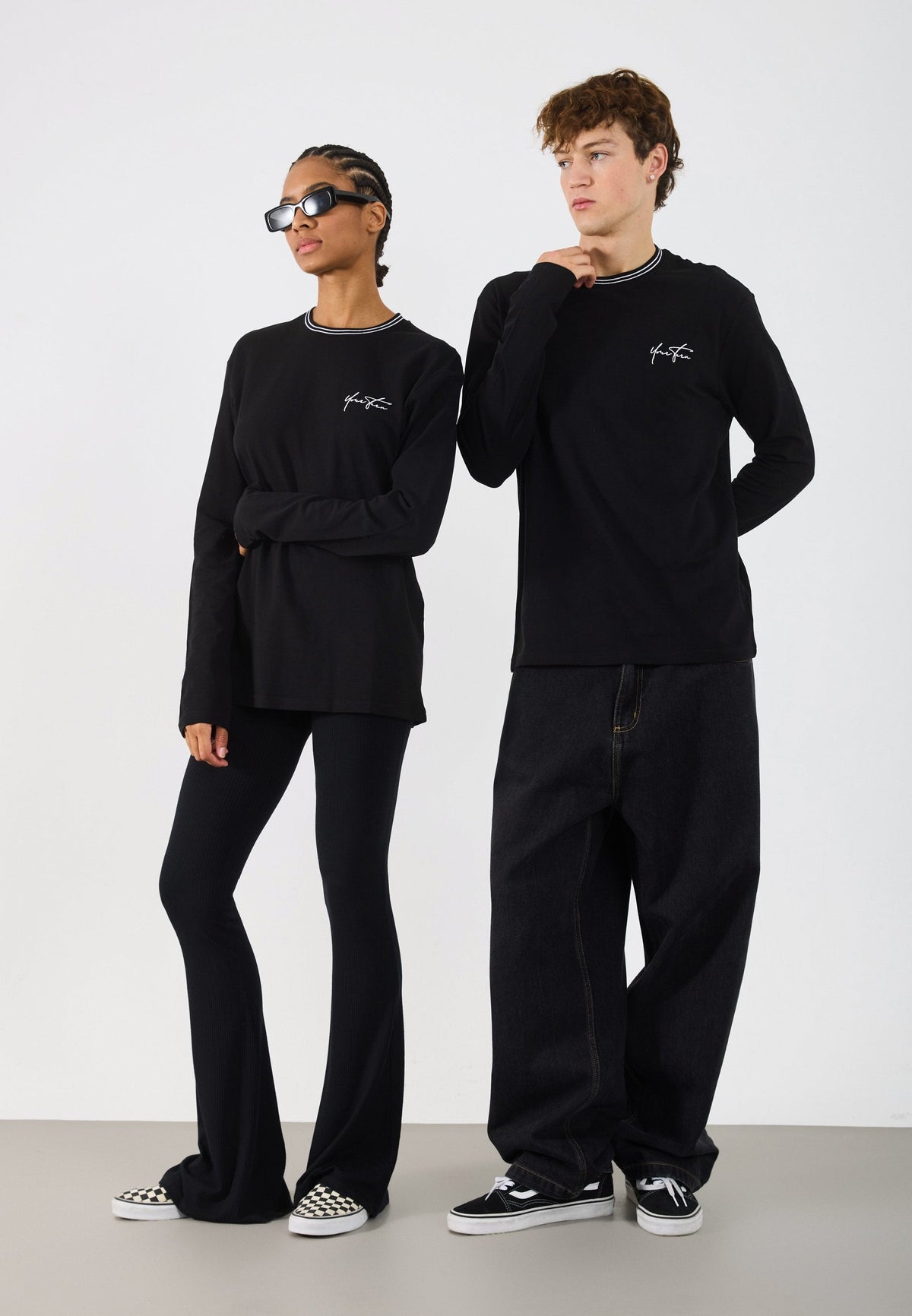 YOURTURN UNISEX - Long Sleeved Top - True Black