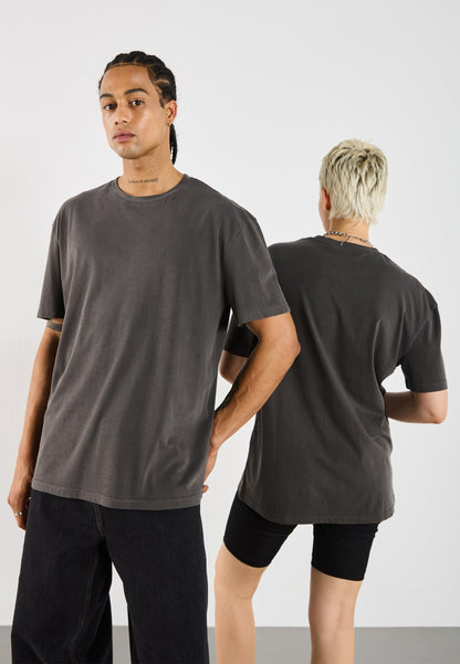 YOURTURN UNISEX BASIC GARMENT WASHED - Basic T-shirt - Asphalt