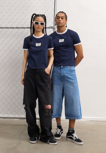 YOURTURN UNISEX - Print T-shirt - Dark Blue