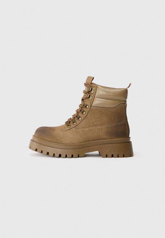YOURTURN UNISEX - Lace-up Ankle Boots - Taupe