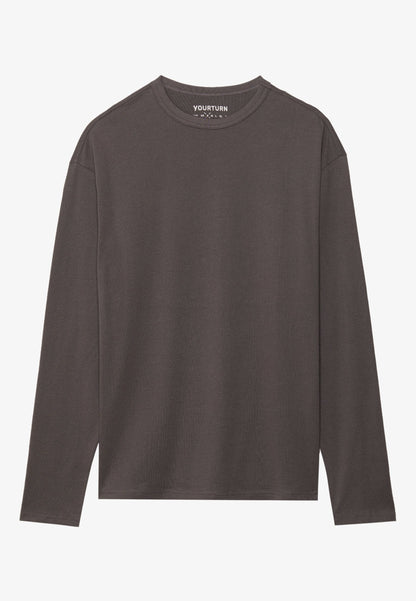 YOURTURN UNISEX 3 PACK - Long Sleeved Top - White/black/dark Grey