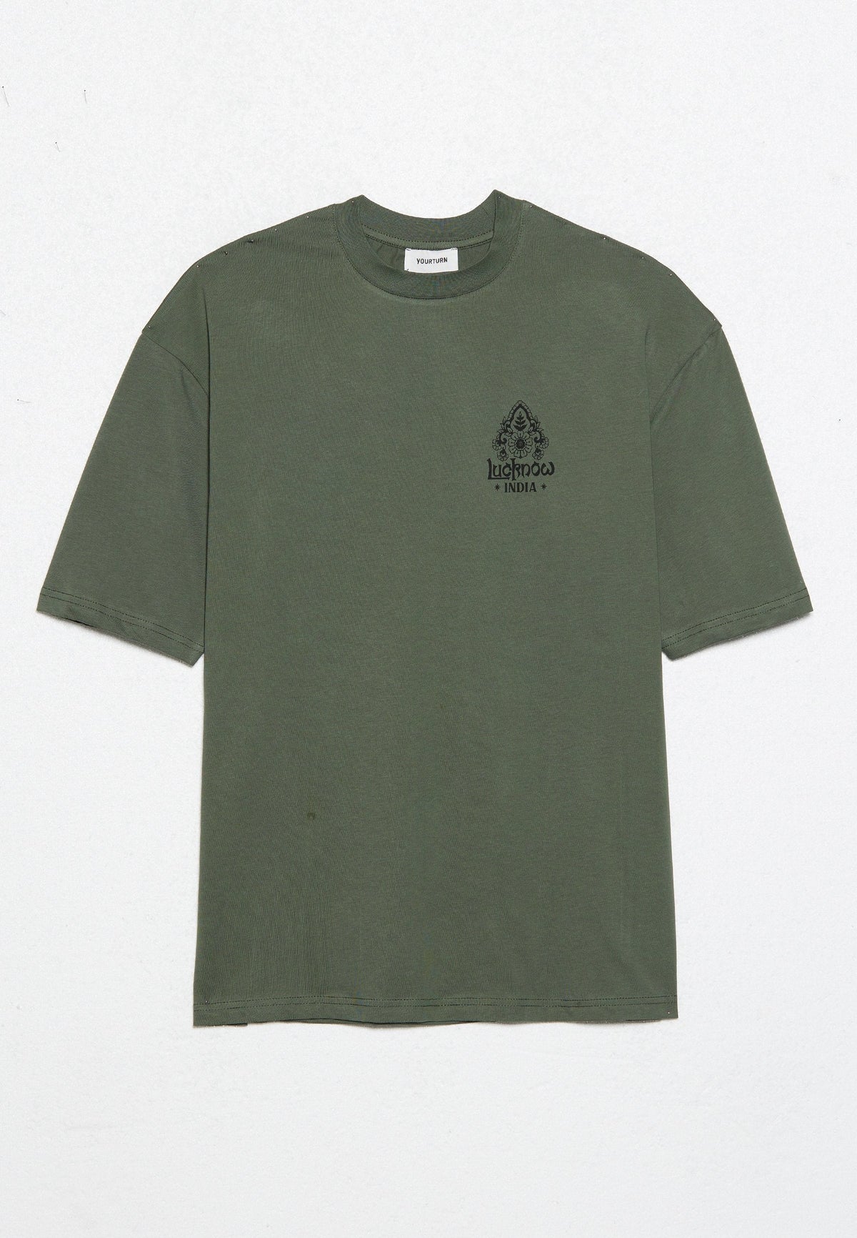 YOURTURN UNISEX - Print T-shirt - Thyme