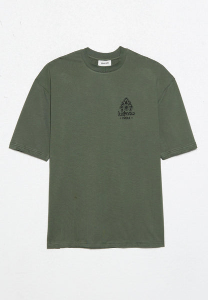 YOURTURN UNISEX - Print T-shirt - Thyme