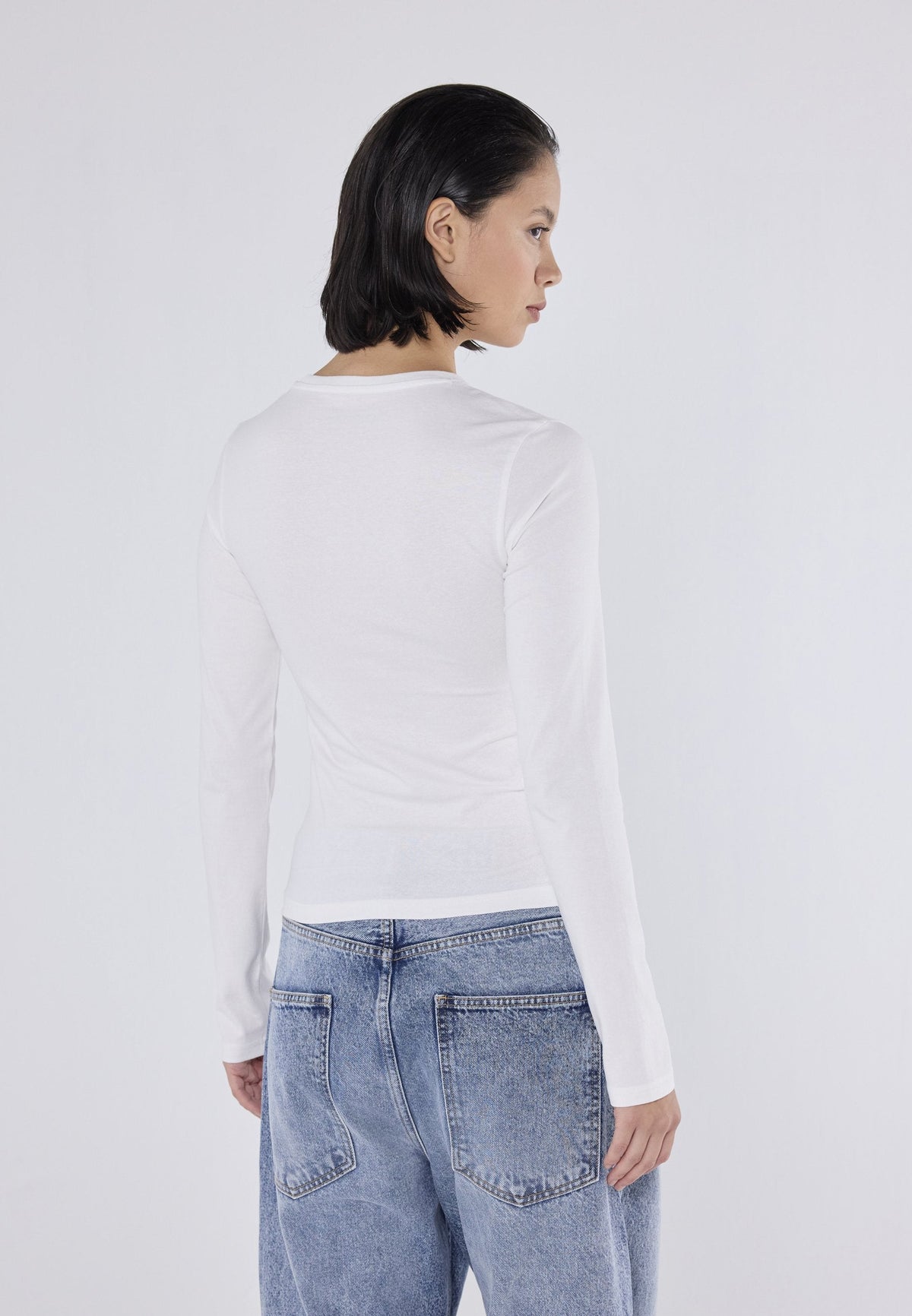 YOURTURN 2 PACK UNISEX - Long Sleeved Top - White/dark Brown