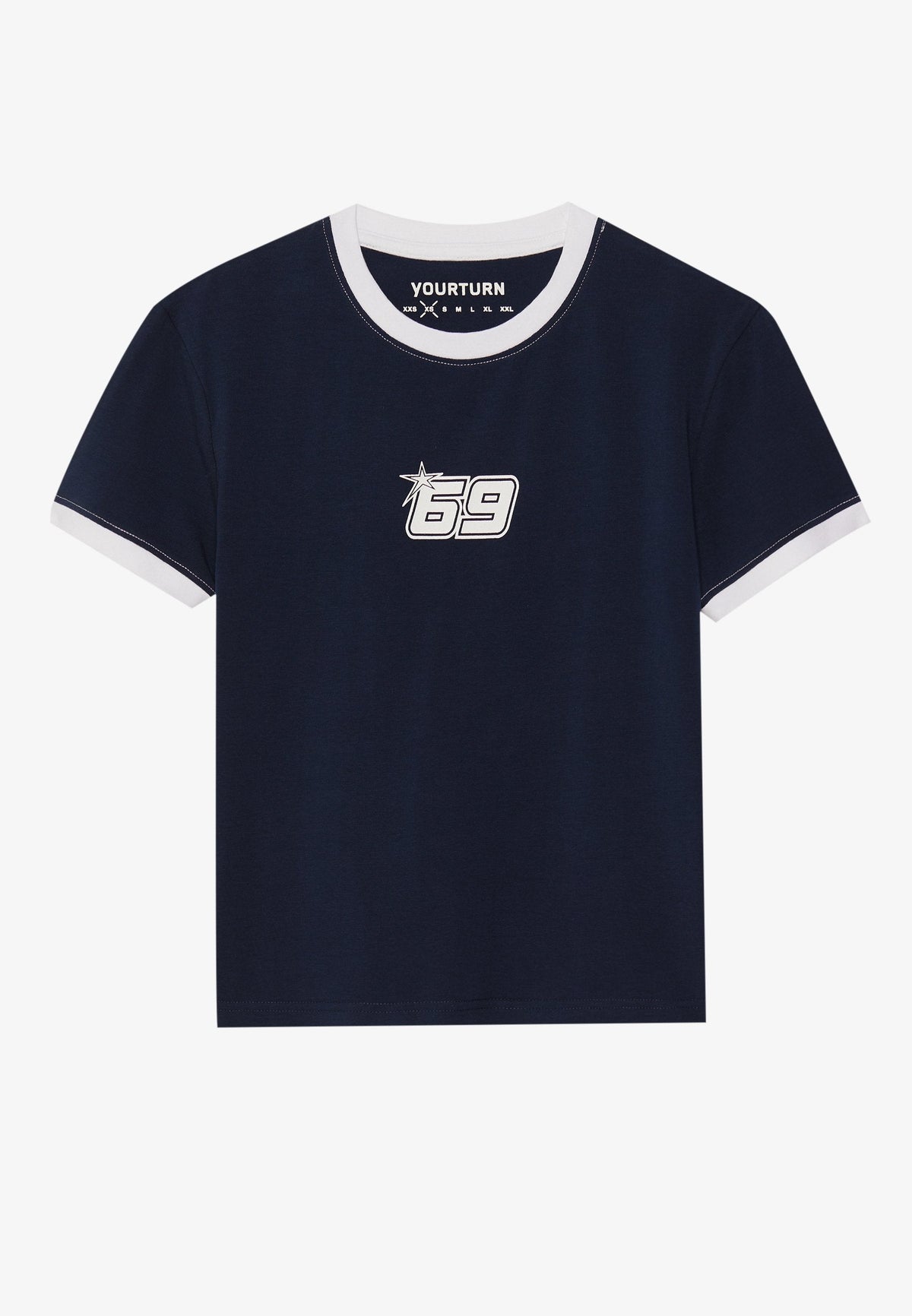 YOURTURN UNISEX - Print T-shirt - Dark Blue