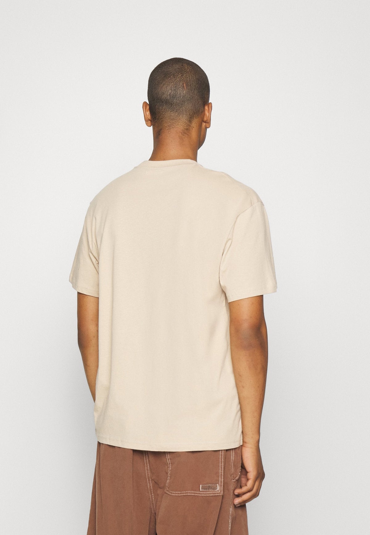 YOURTURN Unisex - Print T-Shirt - Tan