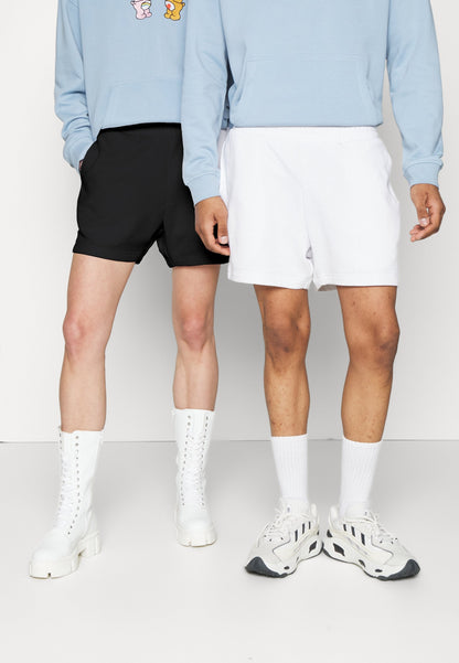 YOURTURN 2 Pack Unisex - Shorts - Black/White
