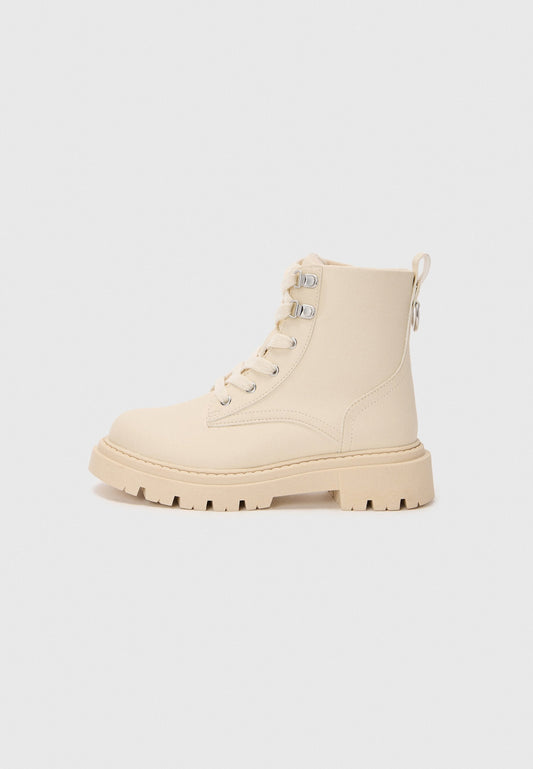 UNISEX - Lace-up Boots - Beige
