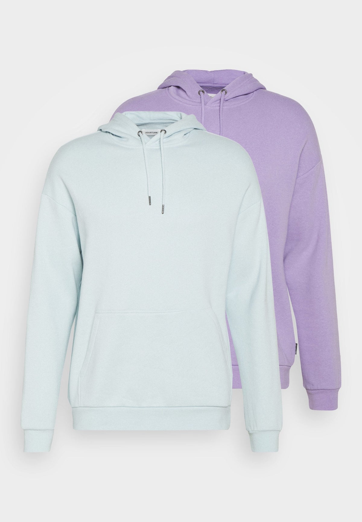 YOURTURN 2 Pack Unisex - Hoodie - Lilac/Light Blue