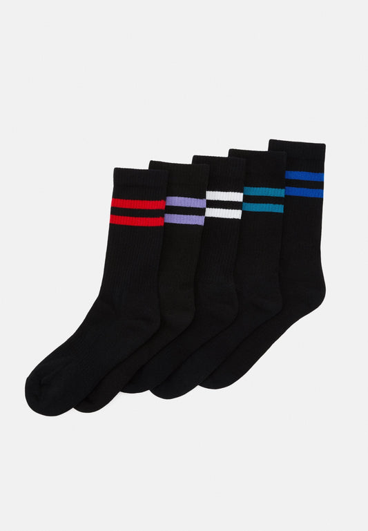 YOURTURN 5 Pack - Socks - Black