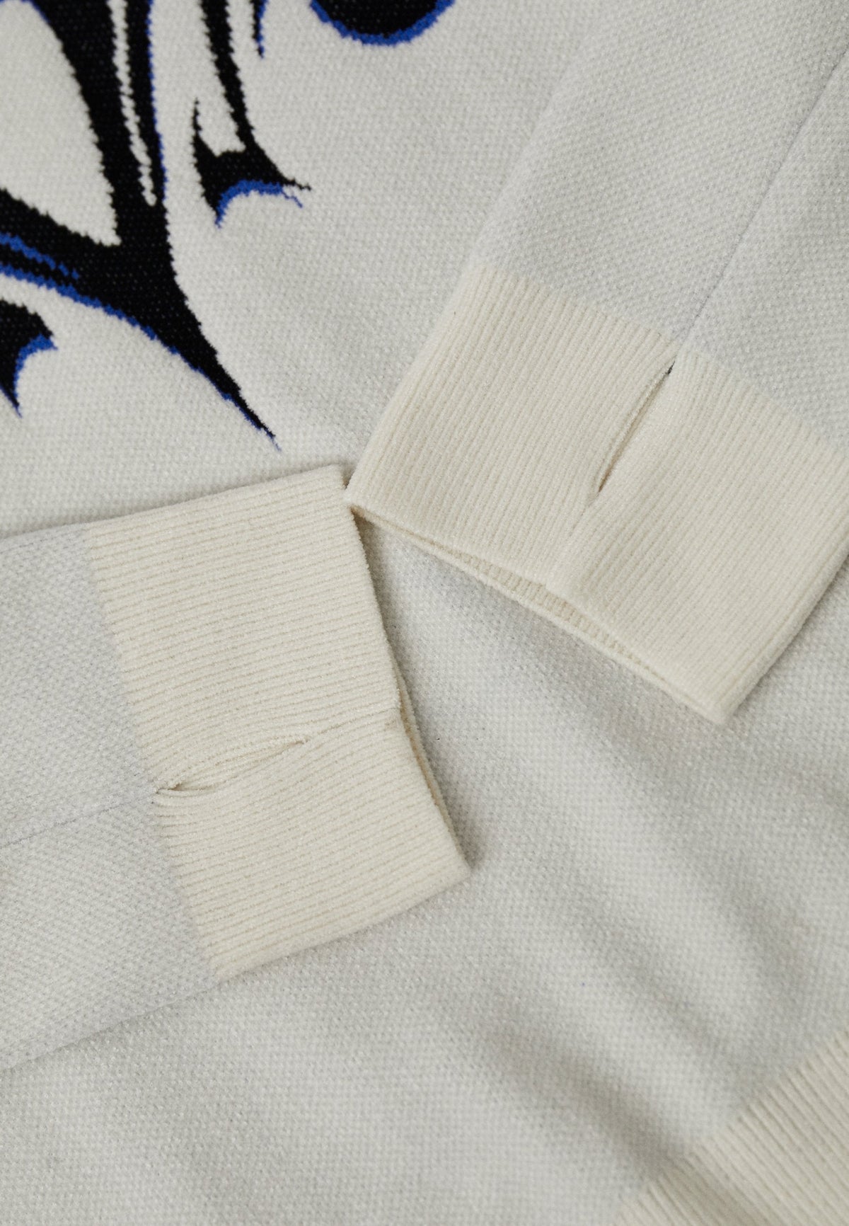 YOURTURN ADAPTIVE TRIBAL JUMPER UNISEX - Jumper - Off-white