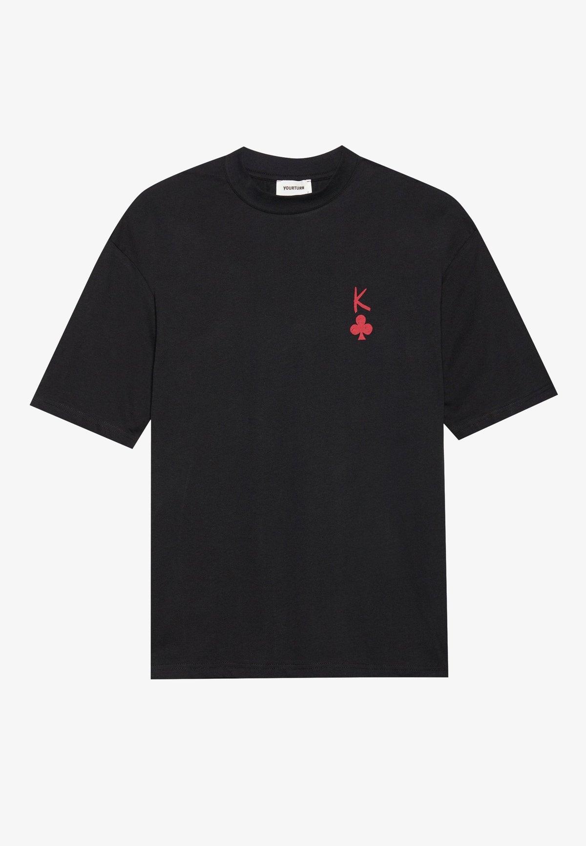 YOURTURN UNISEX - Print T-shirt - True Black