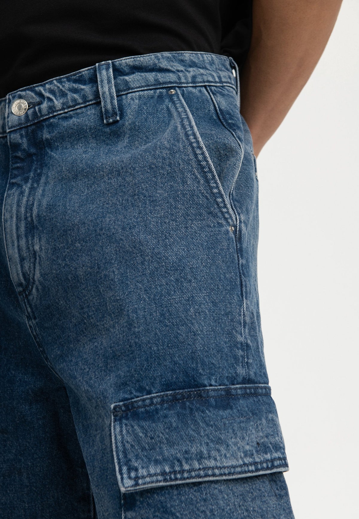 YOURTURN Unisex - Denim Shorts - Blue Denim