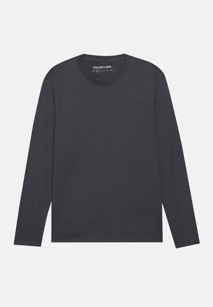 YOURTURN UNISEX 2 PACK - Long Sleeved Top - Black/dark Grey