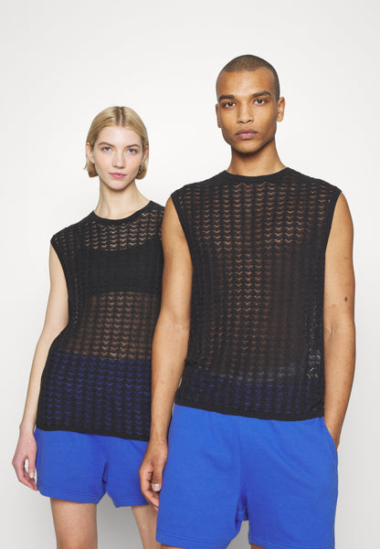 YOURTURN Sheer- Jumper - Black
