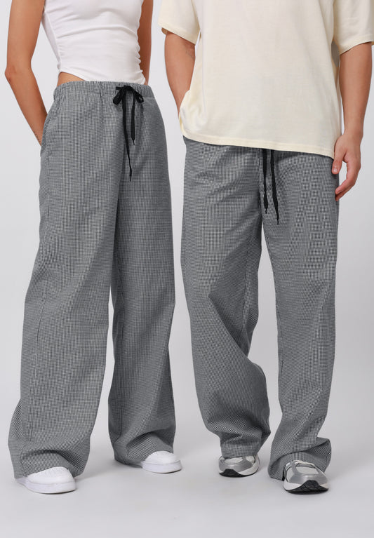 YOURTURN UNISEX - Trousers - Black,grey,white
