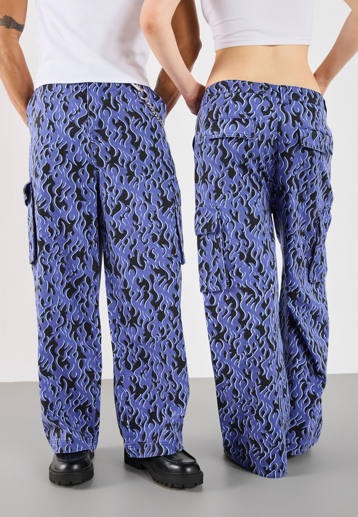 YOURTURN UNISEX - Cargo Trousers - Blue