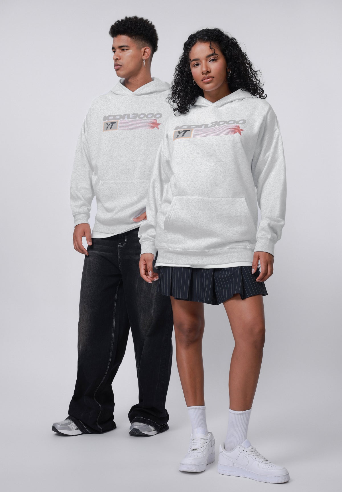 YOURTURN UNISEX - Hoodie - Grey Melange